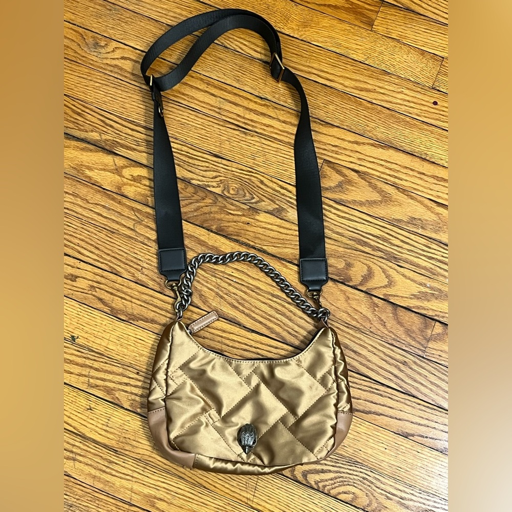 Kurt Geiger Gold and Black Crossbody Bag